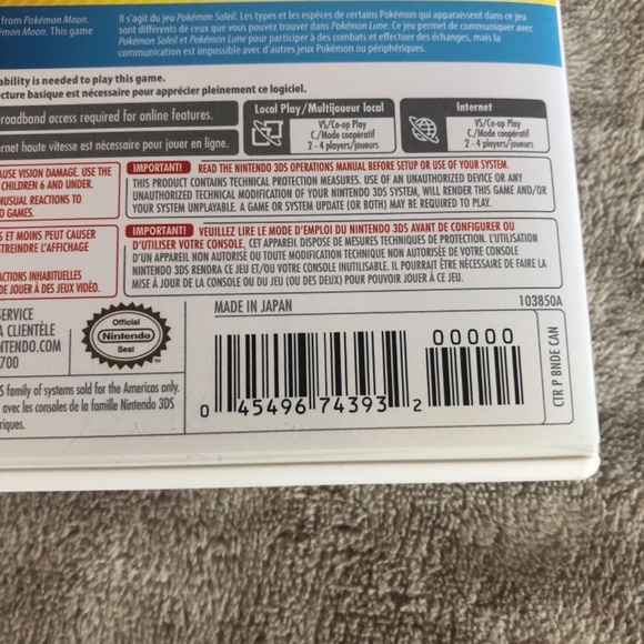 Pokémon Sun 3ds Game - Picture 4 of 4